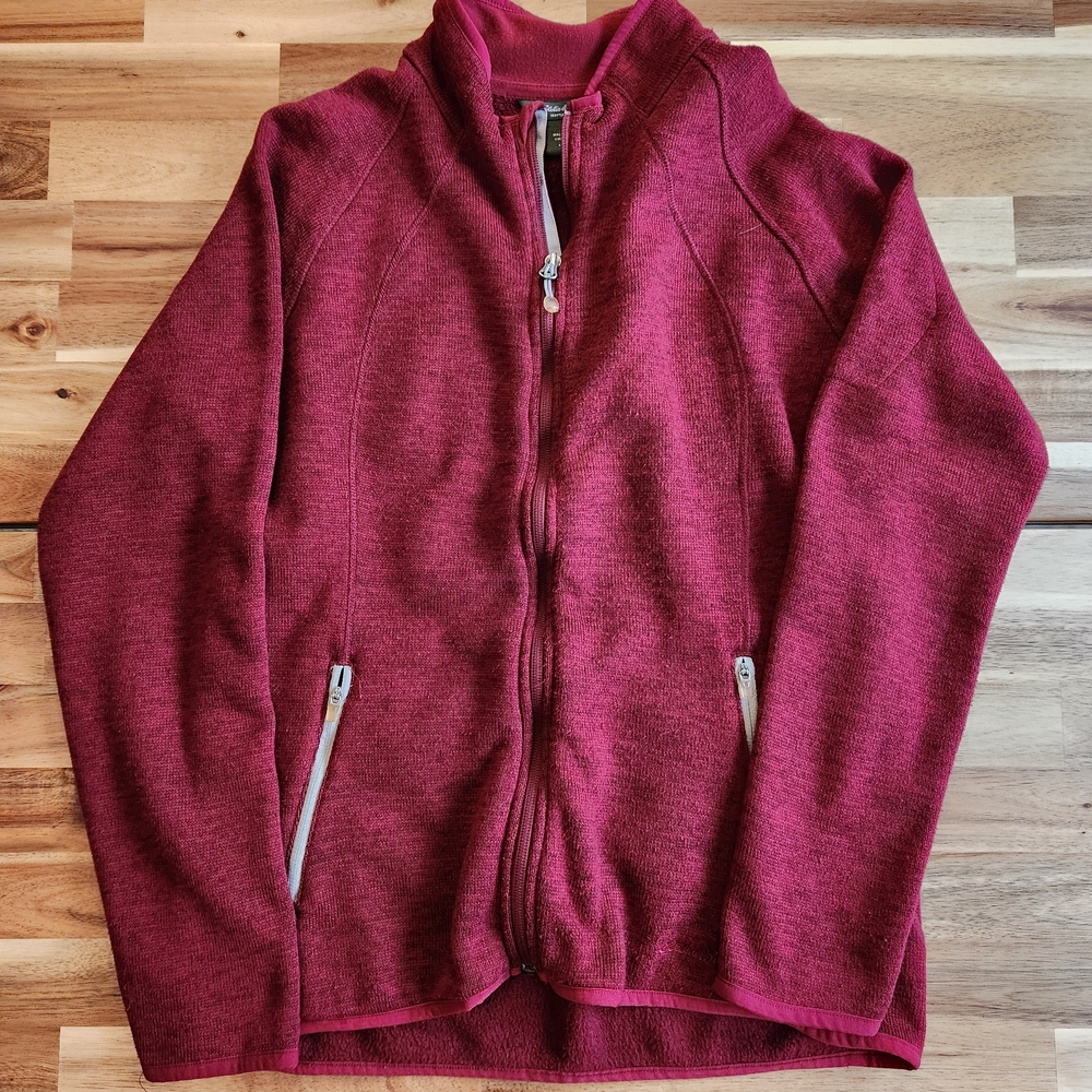 Eddie Bauer Women's Red Full Zipper Jacket Size Large